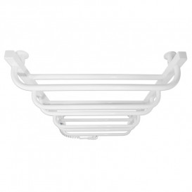 Электрический полотенцесушитель Laris ЗЕБРА КОМФОРТ ЧК10 500Х900 Э (подключение слева) белый 77700090