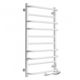 Електричний полотенцесушитель Laris ЗЕБРА КОМФОРТ ЧК10 500х900 Е (підключення праворуч) білий 77700091