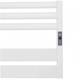 Электрический полотенцесушитель Laris ЗЕБРА ЛАВИНА ЧК10 500Х900 Э (подключение справа) белый 75201088