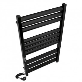 Електричний полотенцесушитель Laris ЗЕБРА ЛАВИНА ЧКЧ10 500х900 Е (підключення зліва) чорний 75201091