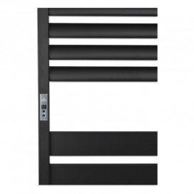 Електричний полотенцесушитель Laris ЗЕБРА ЛАВИНА ЧКЧ10 500х900 Е (підключення зліва) чорний 75201091