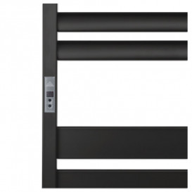 Электрический полотенцесушитель Laris ЗЕБРА ЛАВИНА ЧКЧ13 500Х1200 Э (подключение слева) черный 75201093