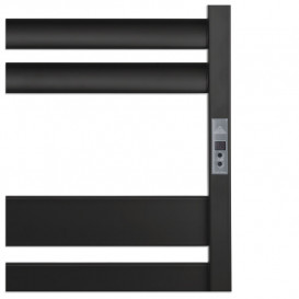 Электрический полотенцесушитель Laris ЗЕБРА ЛАВИНА ЧКЧ13 500Х1200 Э (подключение справа) черный 75201094