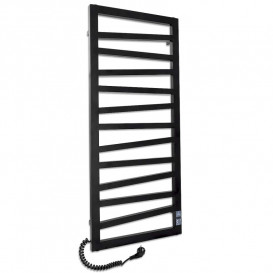 Электрический полотенцесушитель Laris ЗЕБРА МИРАЖ ЧКЧ11 500Х1200 Э (подключение слева) черный 71207714