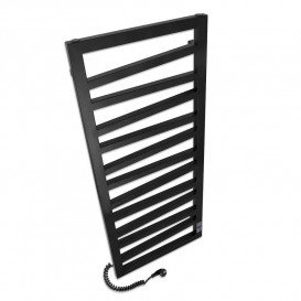 Электрический полотенцесушитель Laris ЗЕБРА МИРАЖ ЧКЧ11 500Х1200 Э (подключение слева) черный 71207714