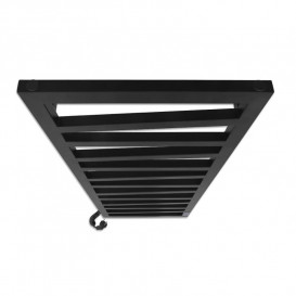 Электрический полотенцесушитель Laris ЗЕБРА МИРАЖ ЧКЧ11 500Х1200 Э (подключение слева) черный 71207714