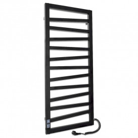 Электрический полотенцесушитель Laris ЗЕБРА МИРАЖ ЧКЧ11 500Х1200 Э (подключение справа) черный 71207715