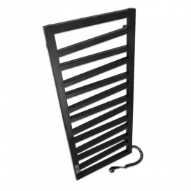 Электрический полотенцесушитель Laris ЗЕБРА МИРАЖ ЧКЧ11 500Х1200 Э (подключение справа) черный 71207715