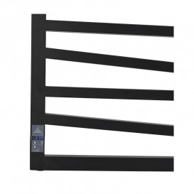 Электрический полотенцесушитель Laris ЗЕБРА МИРАЖ ЧКЧ11 500Х1200 Э (подключение справа) черный 71207715