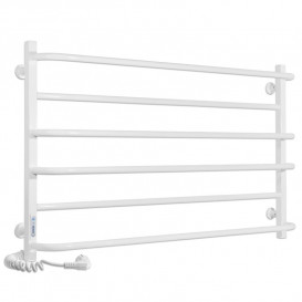 Электрический полотенцесушитель Laris ЗЕБРА ПРАКТИК ЧК6 1000 Х 600 Э (подключение слева) белый 77700082