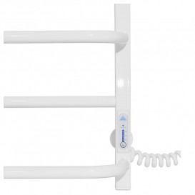 Электрический полотенцесушитель Laris ЗЕБРА ПРАКТИК ЧК6 1000 Х 600 Э (подключение справа) белый 77700083