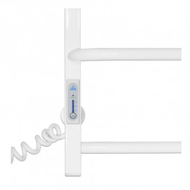 Электрический полотенцесушитель Laris ЗЕБРА СТАНДАРТ ЧК5 500Х660 Э (подключение слева) белый 77700075