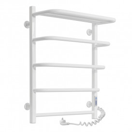 Электрический полотенцесушитель Laris ЗЕБРА СТАНДАРТ ЧК5 500Х660 Э (подключение справа) белый 77700076