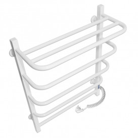 Электрический полотенцесушитель Laris ЗЕБРА СТАНДАРТ ЧК5 500Х660 Э (подключение справа) белый 77700076