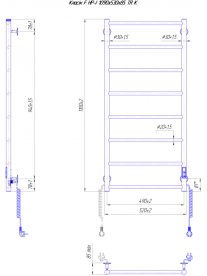 Электрический полотенцесушитель Mario Классик F HP -I 1090x530 TR K таймер-регулятор хром 4820111356973