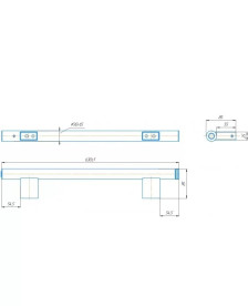 Електрична сушка для рушників Mario Нота-І 30x630/85 нержавіюча сталь хром 4820258986590