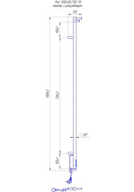 Электрический полотенцесушитель Mario Рей Кубо-І 1100x30/130 TR черный мат 4820258982943