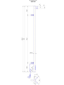 Електрична рушникосушарка Mario Рей-І 1100x30/130 TR чорний мат 4820258982929