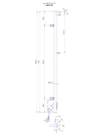 Электрический полотенцесушитель Mario Рей-І 1500x30/130 TR черный мат 4820258982936