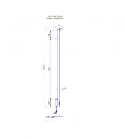 Электрический полотенцесушитель Mario Рей Кубо-І TR 1100х30/130 c таймер-регулятором 4820111355754