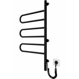 Электрический полотенцесушитель Mario Тристар-I 800х445 TR таймер-регулятор черный мат 4820258980581