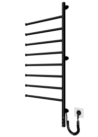 Електрична рушникосушарка Mario Веєр-I 1000х445/55 TR чорний мат 4820258980567