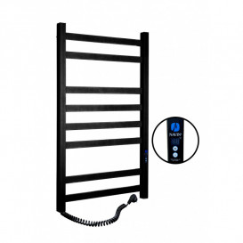 Электрический полотенцесушитель Navin Авангард 480х800 левый Digital с таймером окрашенная сталь черный 12-228152-4880