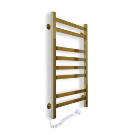 Электрический полотенцесушитель NAVIN Авангард 480х800 Sensor подключение слева золото 10-428153-4880