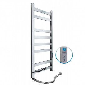 Электрический полотенцесушитель Navin Авангард левый 360х800 digital таймер нержавеющая сталь 10-028152-3680