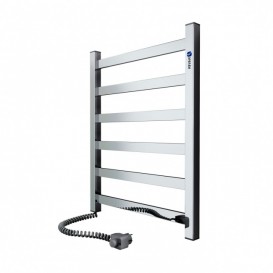 Электрический полотенцесушитель Navin Авангард левый 480х600 с терморегулятором нержавеющая сталь 10-028151-4860