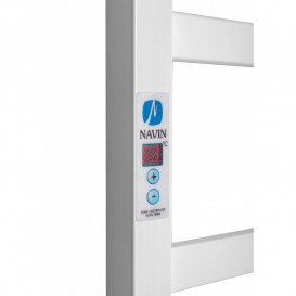 Электрический полотенцесушитель Navin Авангард левый 360х800 digital таймер углеродистая сталь белый 12-028152-3680