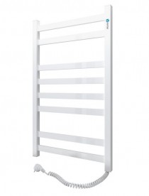 Електричний полотенцесушитель Navin Авангард правий 480х800 digital таймер вуглецева сталь білий 12-028052-4880