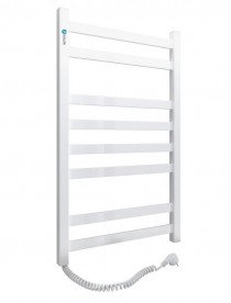 Электрический полотенцесушитель Navin Авангард левый 480х800 углеродистая сталь белый 12-028150-4880
