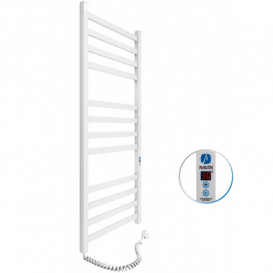 Електричний полотенцесушитель Navin Авангард лівий 480х1200 digital таймер вуглецева сталь білий 12-028152-4812
