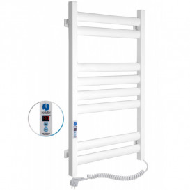 Электрический полотенцесушитель Navin Ellipse 500х800 Digital правый окрашенная сталь белый бархат 12-845052-5080