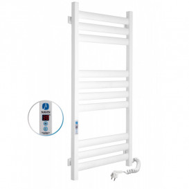 Электрический полотенцесушитель Navin Ellipse 500х1000 Digital правый окрашенная сталь белый бархат 12-845052-5010