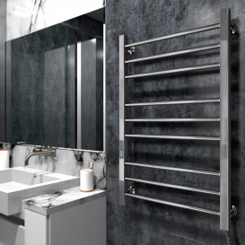 Электрический полотенцесушитель Navin Классик Квадро 500х800 Digital правый нержавеющая сталь хром 10-016052-5080