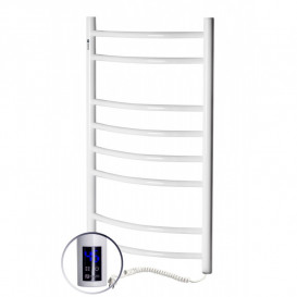 Электрический полотенцесушитель Navin Камелия 480х800 правый сенсор с таймером окрашенная сталь белый 12-007033-4880