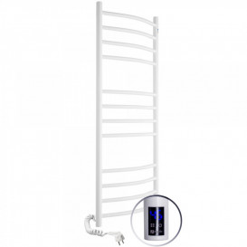 Электрический полотенцесушитель Navin Камелия 480х1200 левый сенсор с таймером окрашенная сталь белый 12-007133-4812