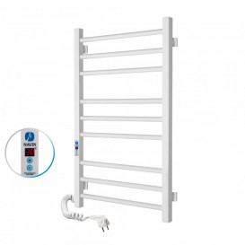 Электрический полотенцесушитель Navin Классик Квадро 500х800 Digital левый окрашенная сталь белый 12-116152-5080