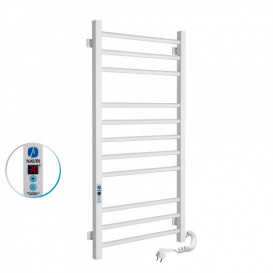 Электрический полотенцесушитель Navin Классик Квадро 500х1000 Digital правый окрашенная сталь белый 12-116052-5010