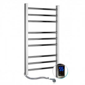 Електрична сушка для рушників NAVIN Класик Квадро 500х800 Sensor підключення зліва таймер хром 10-016153-5080