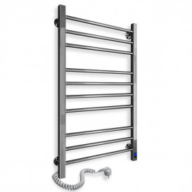 Электрический полотенцесушитель NAVIN Класcик Квадро 500х1000 Sensor подключение слева таймер хром 10-016153-5010