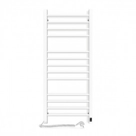 Электрический полотенцесушитель NAVIN Класcик Квадро 500х1200 Sensor подключение слева таймер белый 12-116153-5012