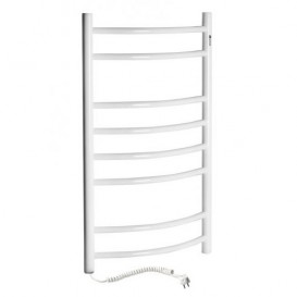 Электрический полотенцесушитель Navin Камелия левый 360х800 углеродистая сталь белый 12-007130-3680