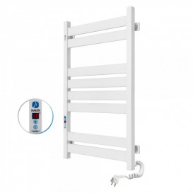 Электрический полотенцесушитель Navin Largo 500х800 Digital правый окрашенная сталь белый бархат 12-844052-5080