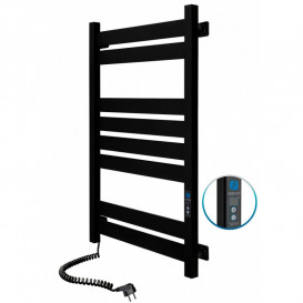Электрический полотенцесушитель Navin Largo 500х800 Digital левый окрашенная сталь черный муар 12-244152-5080