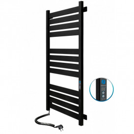 Электрический полотенцесушитель Navin Largo 500х1200 Digital левый окрашенная сталь черный муар 12-244152-5012