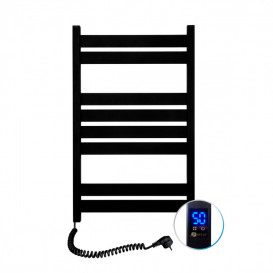 Електрична сушка для рушників NAVIN Largo 500х800 Sensor підключення зліва таймер чорний муар 12-244153-5080