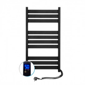 Электрический полотенцесушитель NAVIN Largo 500х1000 Sensor подключение справа таймер черный муар 12-244053-5010